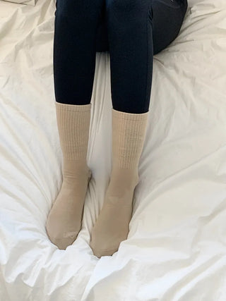 Basic Semi-ribbed Yoga Pilates Home Workout Stretchy Non-slip Workout Socks