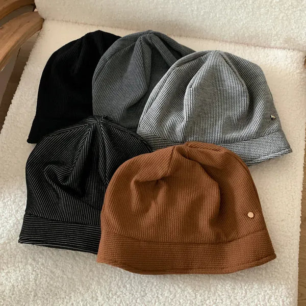 Mood Line Loose Fit String Oversized Beanie Hat