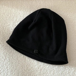 Mood Line Loose Fit String Oversized Beanie Hat