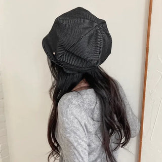 Mood Line Loose Fit String Oversized Beanie Hat
