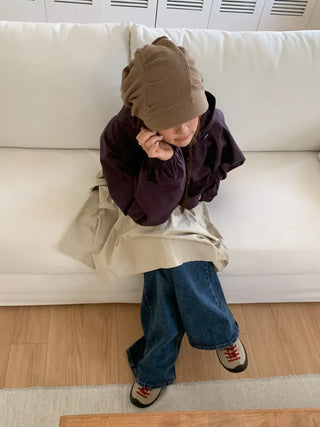 Loose-fit Knit Ribbed Pullover Bandana Beanie Hat Collection
