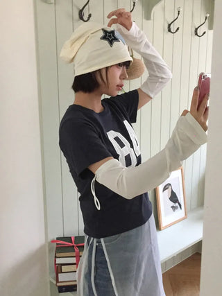Loose-fit Knit Ribbed Pullover Bandana Beanie Hat Collection