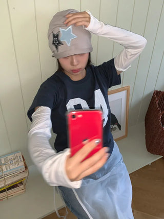 Loose-fit Knit Ribbed Pullover Bandana Beanie Hat Collection