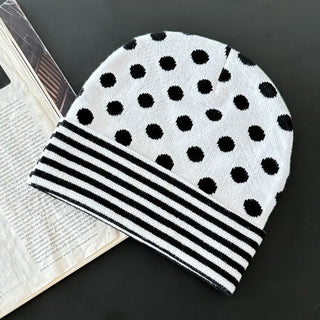 Loose-fit Knit Ribbed Pullover Bandana Beanie Hat Collection