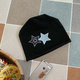 Loose-fit Knit Ribbed Pullover Bandana Beanie Hat Collection