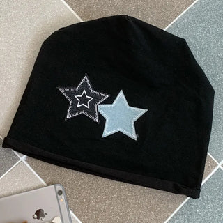 Loose-fit Knit Ribbed Pullover Bandana Beanie Hat Collection