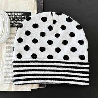 Loose-fit Knit Ribbed Pullover Bandana Beanie Hat Collection