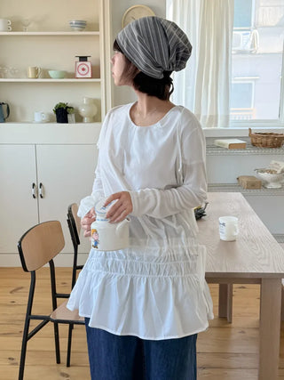 Loose-fit Knit Ribbed Pullover Bandana Beanie Hat Collection