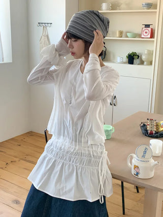 Loose-fit Knit Ribbed Pullover Bandana Beanie Hat Collection