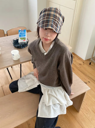 Loose-fit Knit Ribbed Pullover Bandana Beanie Hat Collection
