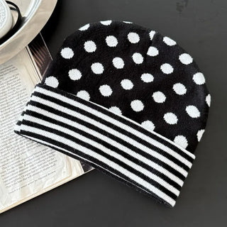 Loose-fit Knit Ribbed Pullover Bandana Beanie Hat Collection