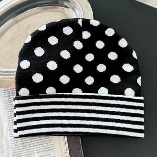 Loose-fit Knit Ribbed Pullover Bandana Beanie Hat Collection