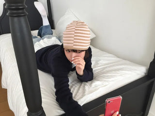 Loose-fit Knit Ribbed Pullover Bandana Beanie Hat Collection
