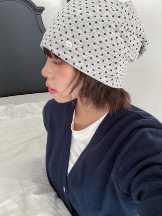 Loose-fit Knit Ribbed Pullover Bandana Beanie Hat Collection