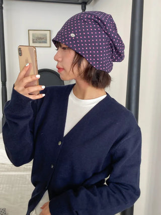 Loose-fit Knit Ribbed Pullover Bandana Beanie Hat Collection