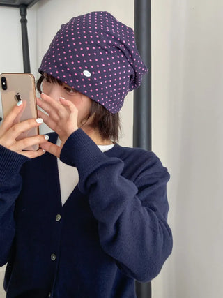 Loose-fit Knit Ribbed Pullover Bandana Beanie Hat Collection