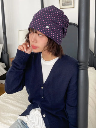 Loose-fit Knit Ribbed Pullover Bandana Beanie Hat Collection