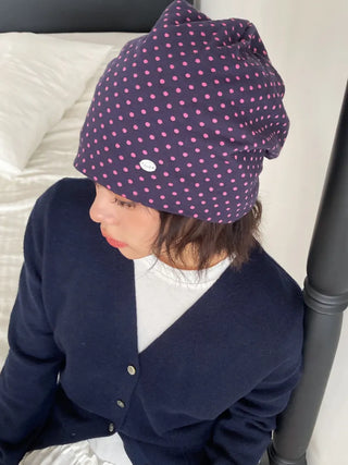 Loose-fit Knit Ribbed Pullover Bandana Beanie Hat Collection