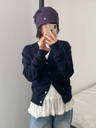 Loose-fit Knit Ribbed Pullover Bandana Beanie Hat Collection