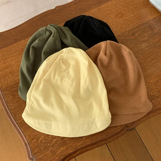 Loose-fit Knit Ribbed Pullover Bandana Beanie Hat Collection