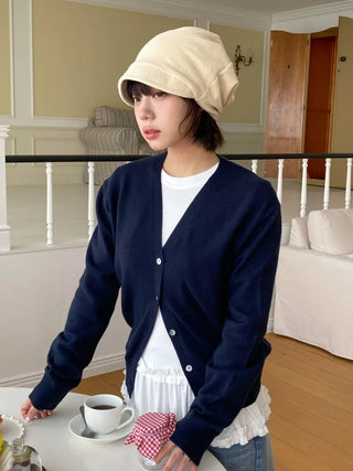Loose-fit Knit Ribbed Pullover Bandana Beanie Hat Collection