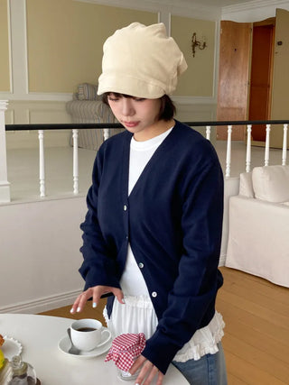 Loose-fit Knit Ribbed Pullover Bandana Beanie Hat Collection