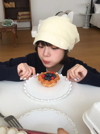 Loose-fit Knit Ribbed Pullover Bandana Beanie Hat Collection