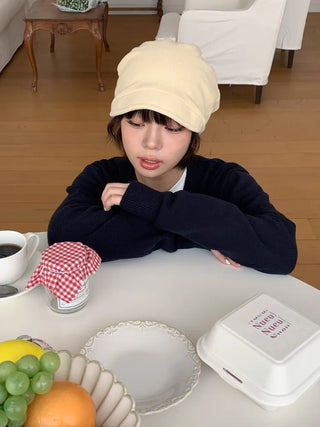 Loose-fit Knit Ribbed Pullover Bandana Beanie Hat Collection