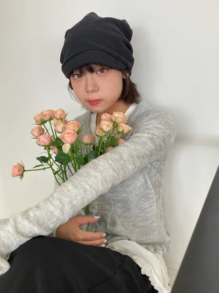 Loose-fit Knit Ribbed Pullover Bandana Beanie Hat Collection