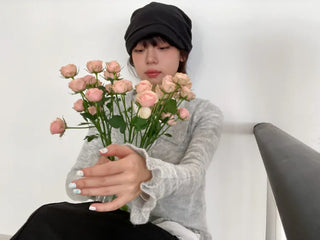Loose-fit Knit Ribbed Pullover Bandana Beanie Hat Collection