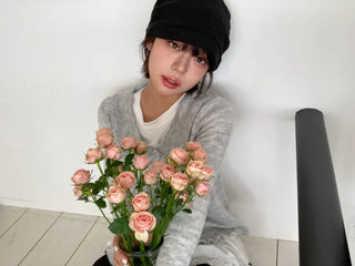 Loose-fit Knit Ribbed Pullover Bandana Beanie Hat Collection