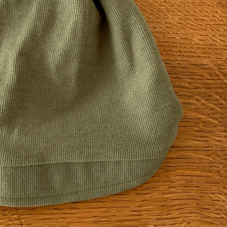Loose-fit Knit Ribbed Pullover Bandana Beanie Hat Collection