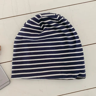 Loose-fit Knit Ribbed Pullover Bandana Beanie Hat Collection