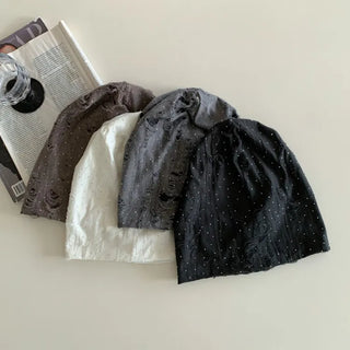 Loose-fit Knit Ribbed Pullover Bandana Beanie Hat Collection