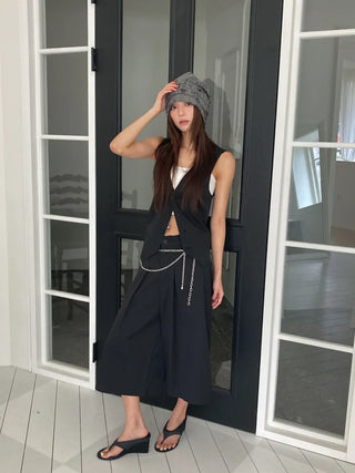 Loose-fit Knit Ribbed Pullover Bandana Beanie Hat Collection
