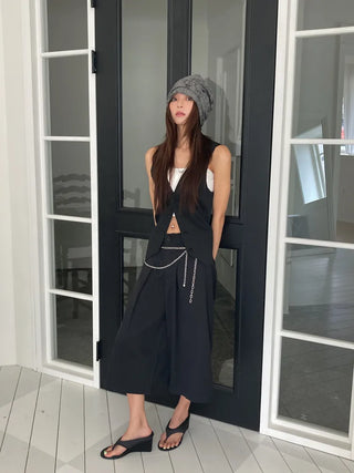 Loose-fit Knit Ribbed Pullover Bandana Beanie Hat Collection