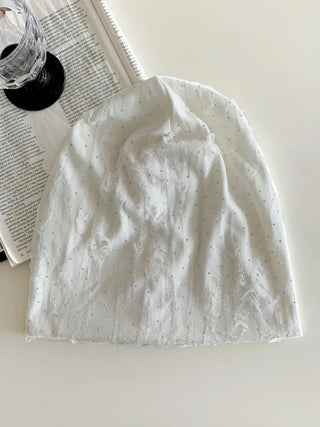 Loose-fit Knit Ribbed Pullover Bandana Beanie Hat Collection