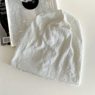 Loose-fit Knit Ribbed Pullover Bandana Beanie Hat Collection
