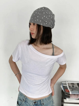Loose-fit Knit Ribbed Pullover Bandana Beanie Hat Collection