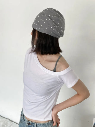 Loose-fit Knit Ribbed Pullover Bandana Beanie Hat Collection