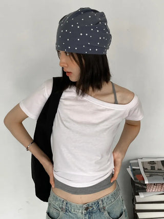 Loose-fit Knit Ribbed Pullover Bandana Beanie Hat Collection