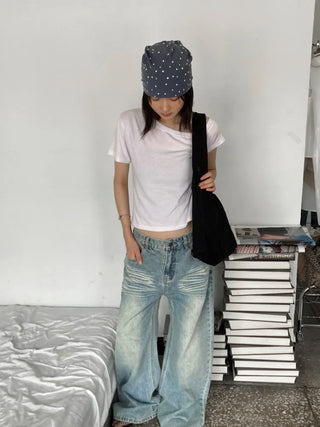 Loose-fit Knit Ribbed Pullover Bandana Beanie Hat Collection