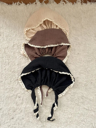 Loose-fit Knit Ribbed Pullover Bandana Beanie Hat Collection
