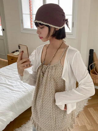 Loose-fit Knit Ribbed Pullover Bandana Beanie Hat Collection