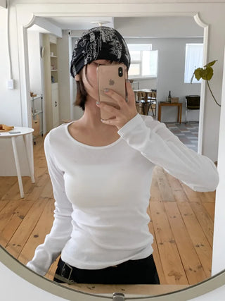Loose-fit Knit Ribbed Pullover Bandana Beanie Hat Collection