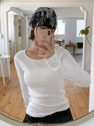 Loose-fit Knit Ribbed Pullover Bandana Beanie Hat Collection
