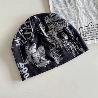 Loose-fit Knit Ribbed Pullover Bandana Beanie Hat Collection