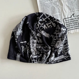 Loose-fit Knit Ribbed Pullover Bandana Beanie Hat Collection