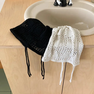 Loose-fit Knit Ribbed Pullover Bandana Beanie Hat Collection