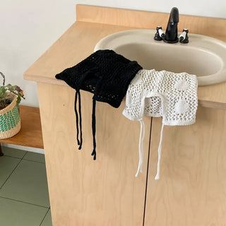 Loose-fit Knit Ribbed Pullover Bandana Beanie Hat Collection